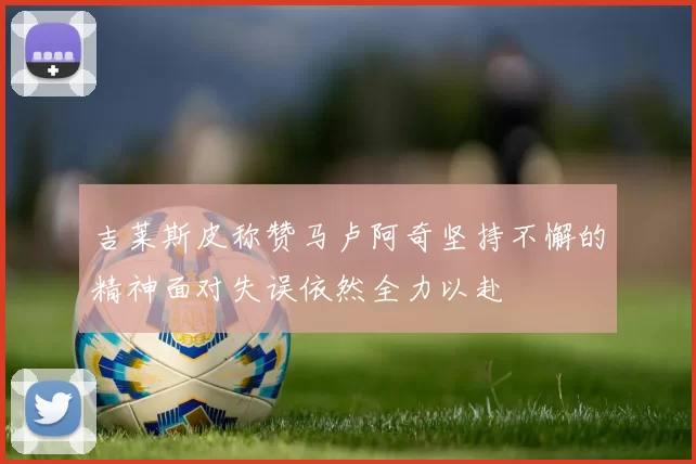 吉莱斯皮称赞马卢阿奇坚持不懈的精神面对失误依然全力以赴